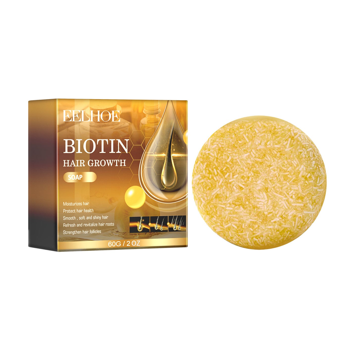 Shampoo Purificante Biotina EEHLOE - Capelli Densi e Voluminosi