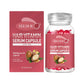 Eelhoe Hair Vitamin Serum Capsule shiny pink box and bottle with Moroccan oil and jojoba oil